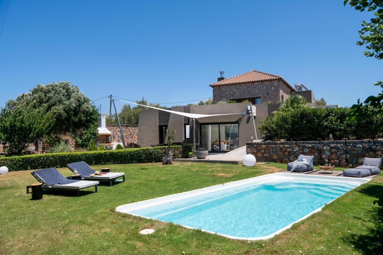 Lithari Luxury Villa With Private Pool, Your Perfect Retreat, Crete Ágios Nikólaos Exterior foto